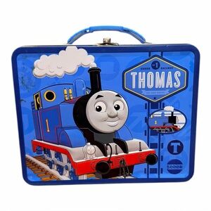 2010 Thomas & Friends #1 Sodor All Aboard Metal Lunch Box Tin Gullane